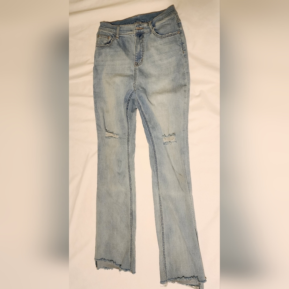 OGL Flared Ripped Jeans